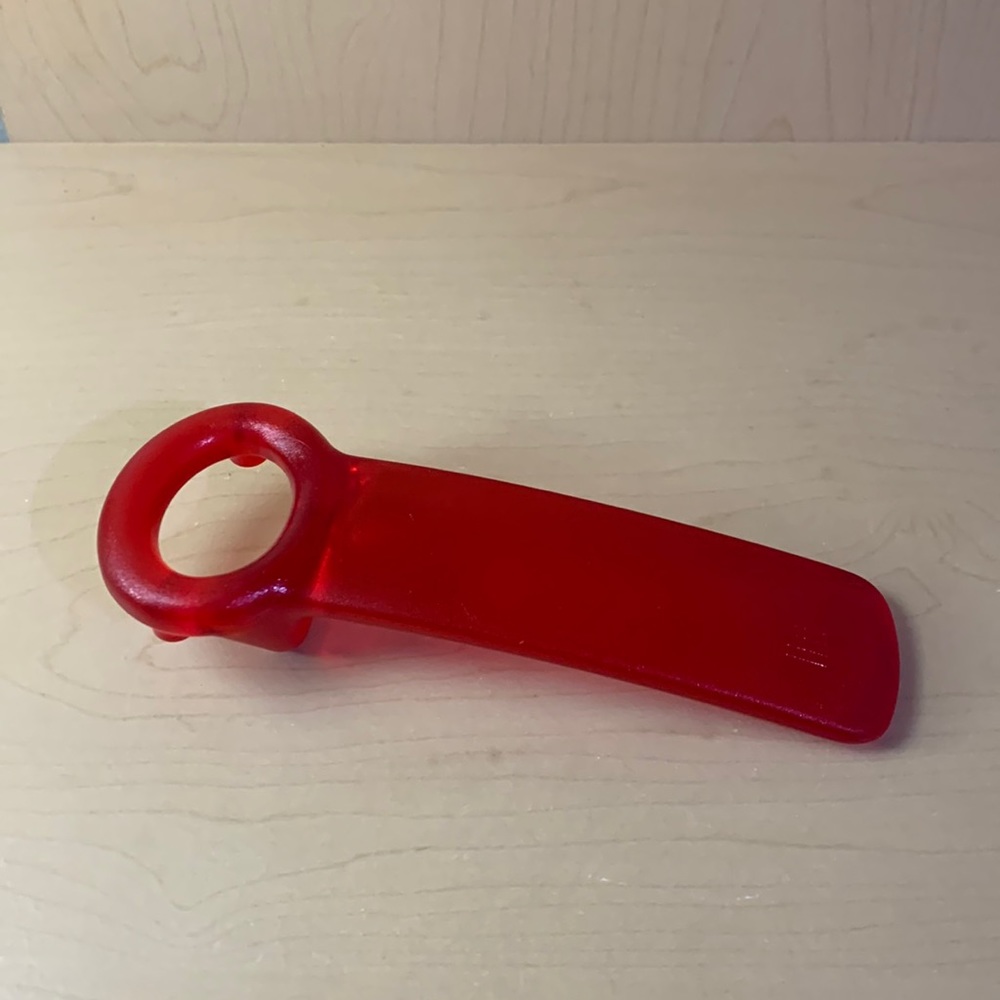 BRIX JarKey Jar Opener Semi Translucent Red 5" - Made in Denmark